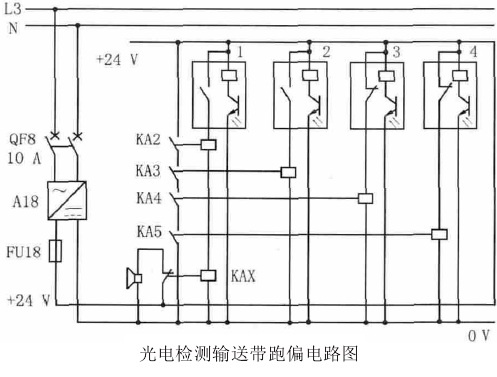 输送机监测开关电路图
