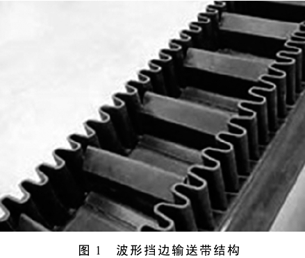 排土输送机的挡边输送带